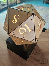 Load image into Gallery viewer, D20 Wooden Lamp
