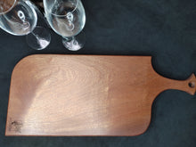 Load image into Gallery viewer, Sapele Serving Board - Golden Purple Rain (s02)
