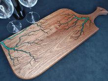 Load image into Gallery viewer, Sapele Serving Board - Green Envy (s03)
