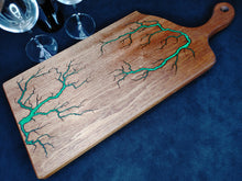 Load image into Gallery viewer, Sapele Serving Board - Emerald Green
