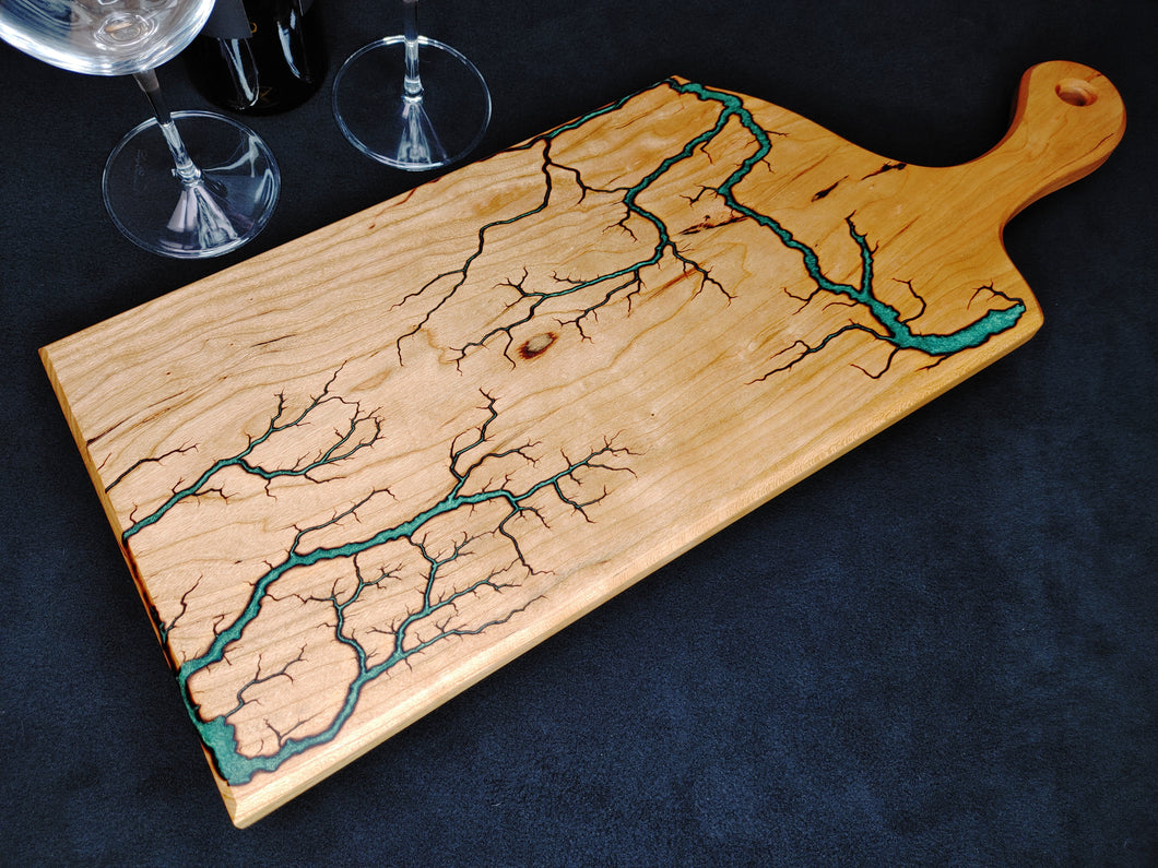 Curly Cherry Serving Board - Hunter Green (cch01)