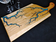 Load image into Gallery viewer, Cherry Serving Board - Blue/Green (ch010)
